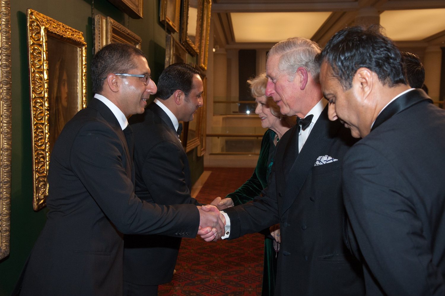 Dr Zaf meeting the King at the British Asian Trust dinner, 2017